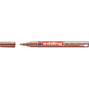 edding Lackmarker creative 751 1-2mm kupfer, Strichstärke: 1-2 mm, Rundspitze, Spitze austauschbar, Bezeichnung der
