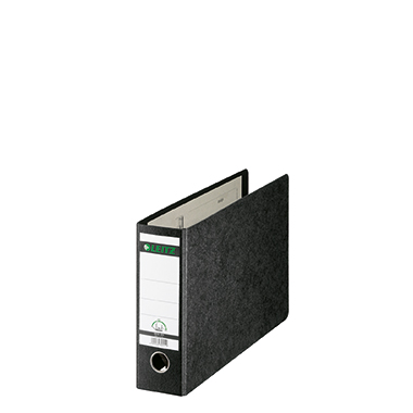 Leitz Ordner 180 80mm DIN A4 quer Hartpappe, recycelt Material der Kaschierung außen: Papier schwarz