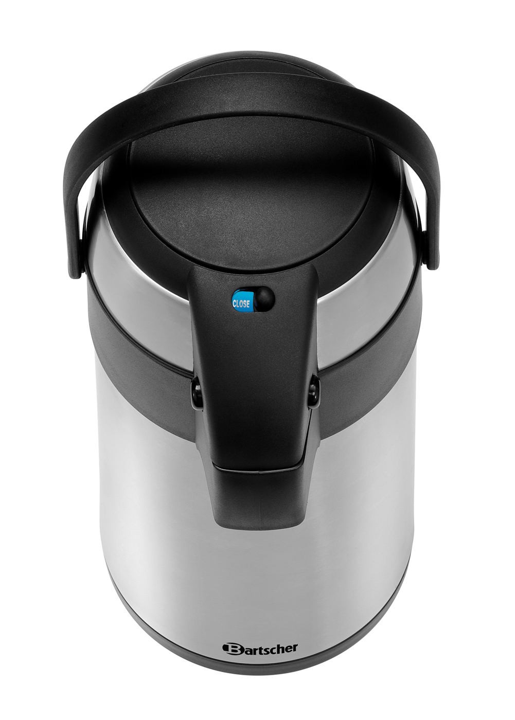 Bartscher Isolierpumpkanne 3L | Ausgelegt für:Heiße Getränke ,Kaffeemaschinen, lichte Höhe min.295 mm | Maße: 17 x 17 x 37,5 cm. Gewicht: