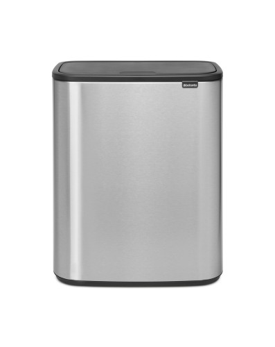 Bo Touch Bin Abfallbehälter 2x30 Liter, Brabantia - Großer Abfallbehälter mit einem Soft-Touch-Öffnungs- und Schließsystem.