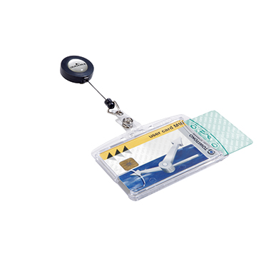 DURABLE Ausweishalter 85 x 54 mm (B x H) kurze Seite offen PVC transparent, Inhalt: 10 Stück
