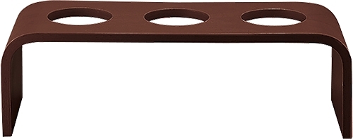 Schönwald Event Holzplattform hoch dunkelbraun, Ø 530x190mm