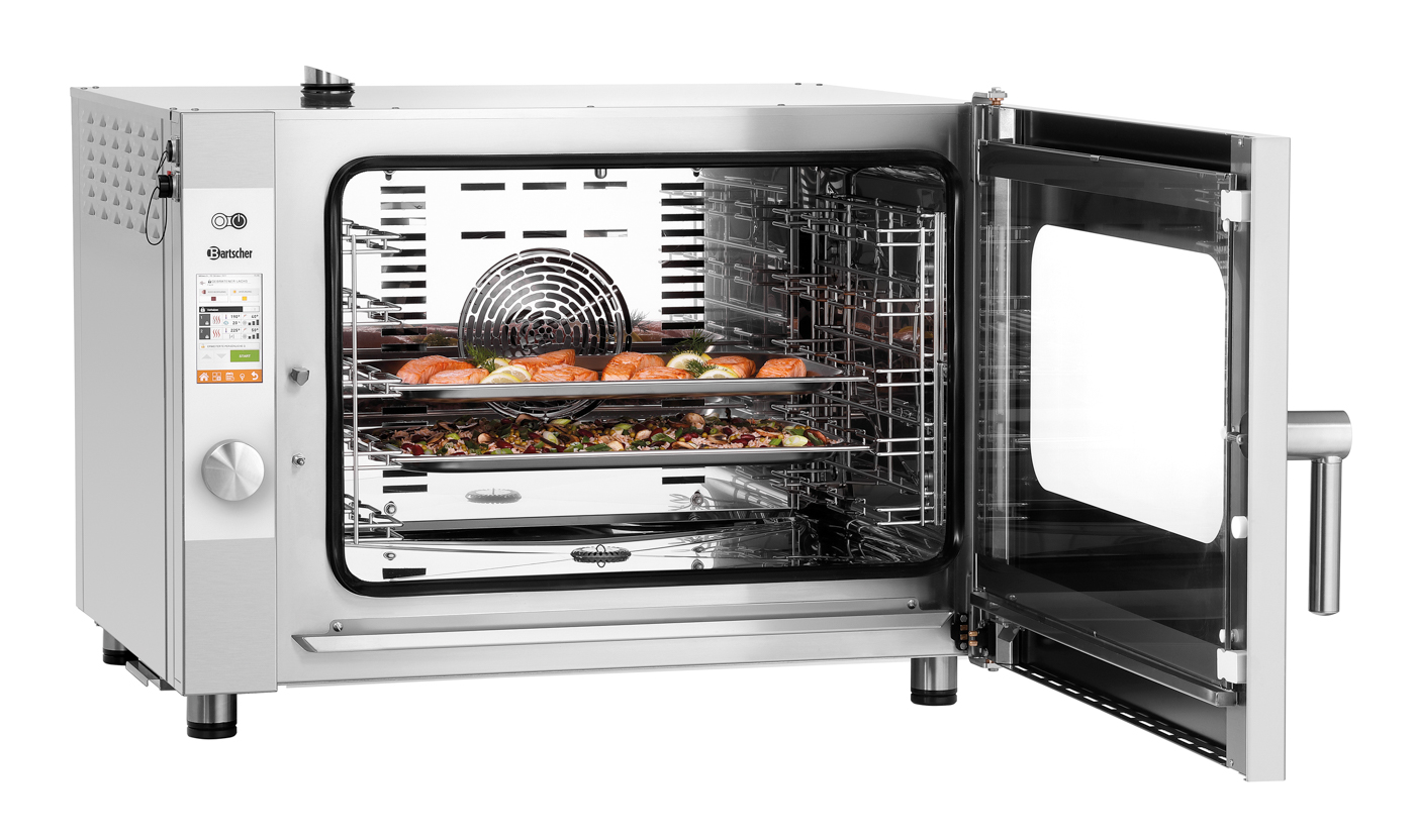 Bartscher Kombidämpfer Silversteam 5111DRS |Temperaturbereich bis: 300 °C | Maße: 89 x 83,5 x67,5 cm. Gewicht: 86,8 kg