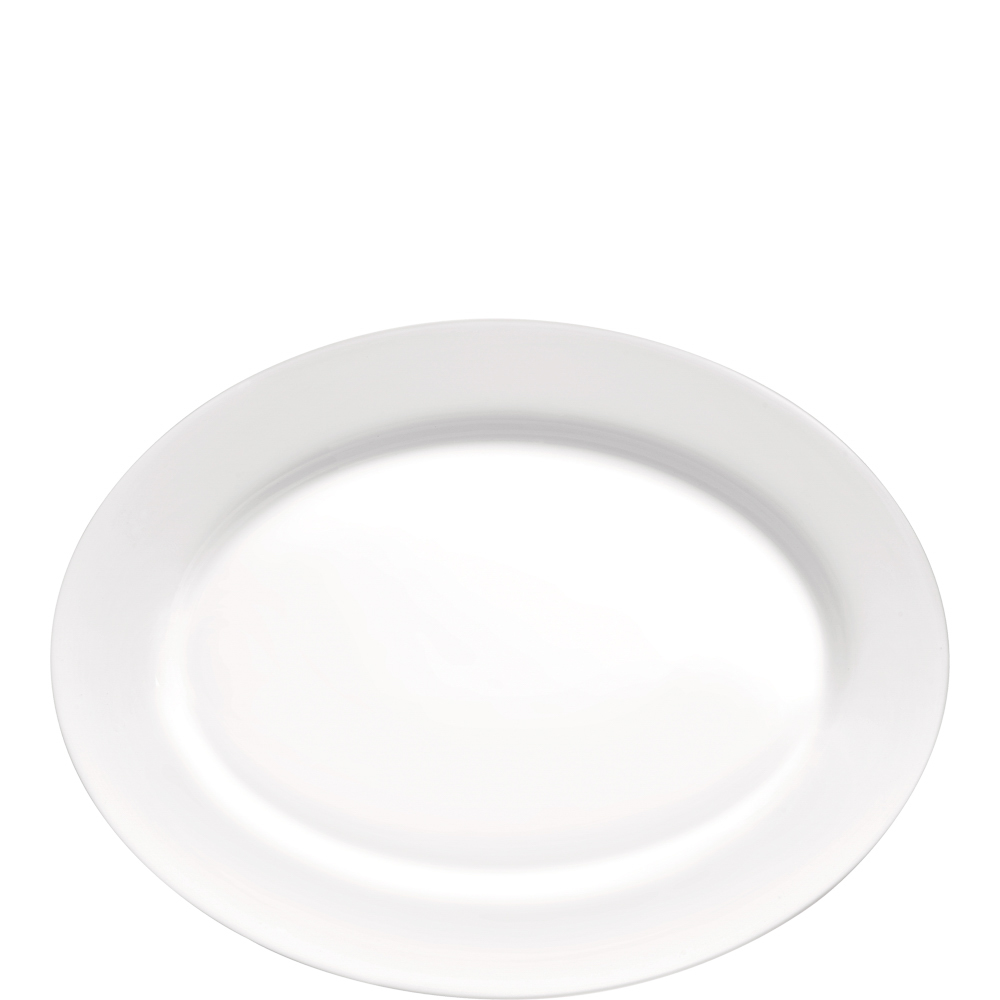 Bormioli Rocco Grangusto White Platte oval 35x26,7cm, weiß, Opalglas