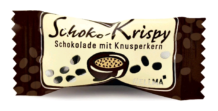 Hellma SCHOKO-KRISPY, Inhalt: 380 Stück à 1,1 g je Karton.