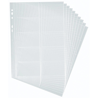 DURABLE Visitenkartenhülle Kunststoff transparent 10 St./Pack.