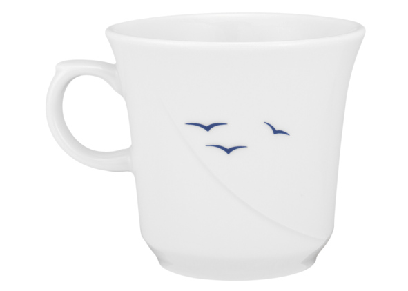 Seltmann Obere zur Cafeteriatasse Kelch 0,22 l, Form: Laguna, Dekor: 33374 Blaue Möwen