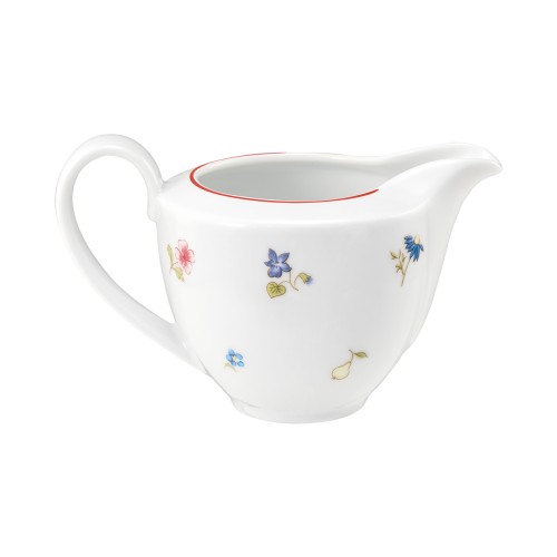 Seltmann Gießer 2 0,25 l, rund, Form: Community, Dekor: 57388 Streublume rote Linie, hohe Kantenschlagfestigkeit, Made in Germany