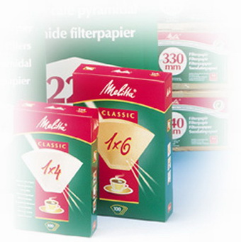 Melitta Filterpapier - Größe 1 x 6 - Inhalt 40 Stück