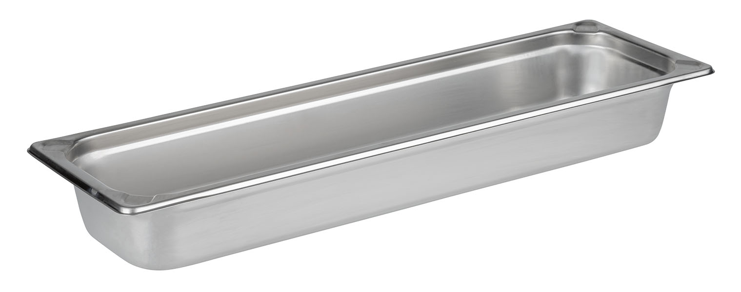 GN-Behälter 2/4 Edelstahl 100mm tief,5,6 ltr., 530x162mm