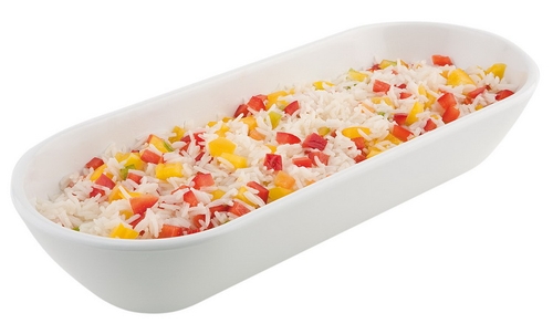 Schale -PURE- 38,5 x 15,5 cm, H: 7,5 cm Melamin, weiß, 1,5 Liter spülmaschinengeeignet stapelbar nicht mikrowellengeeignet