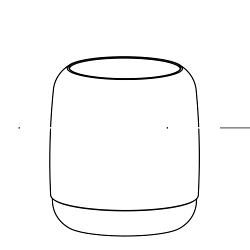 Hoop Glass für 618, Windlicht clear, Maße: 102 x 102 x 107 mm