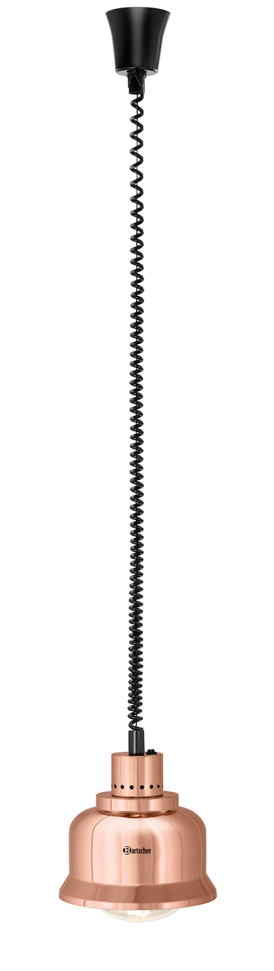 Bartscher Wärmelampe IWL250D KU | Art derWärmequelle: Infrarotlampe(n) | Maße: 23 x 23 x25,0 cm. Gewicht: 1 kg
