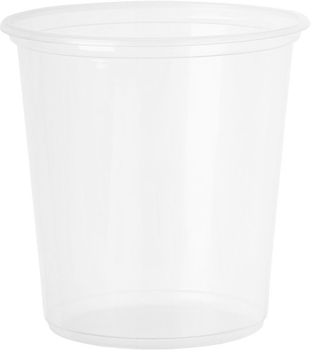 Duni Delipack rund 500 ml Transparent ungeteilt, 1000 Stk/Krt (20 x 50 Stk)