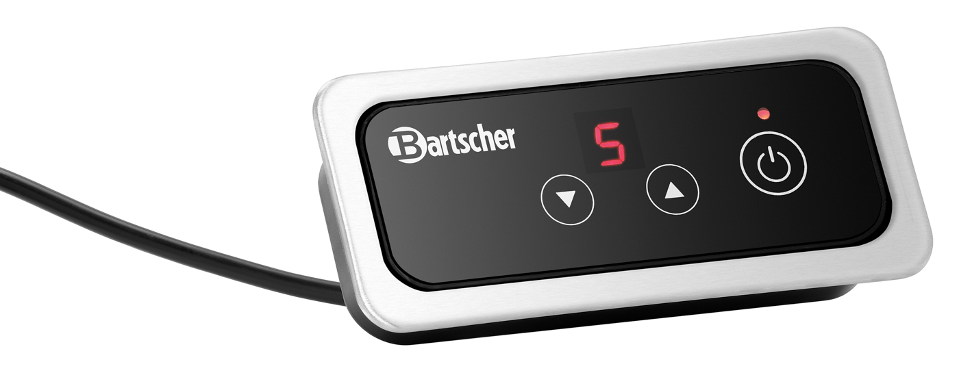 Bartscher Induktionswarmhalteplatte IW10-EBBF |Farbe: Schwarz ,Silber | Maße: 32 x 37 x 8,0 cm.Gewicht: 3,5 kg