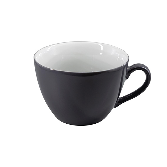 Obertasse 0,45 l - Form: Table Selection - Dekor, 79934 anthrazit - aus Porzellan. Hersteller:, Eschenbach. "Made in Germany".