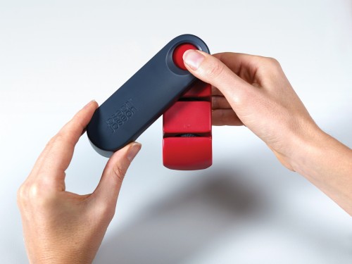 Joseph Joseph Rota - klappbarere Messerschärfer - grau/rot