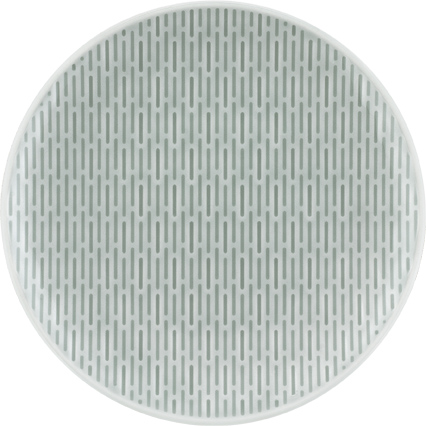 Bauscher Teller aus der Kollektion scope glow sea, flach, coup, relief, 15 cm, aus Porzellan