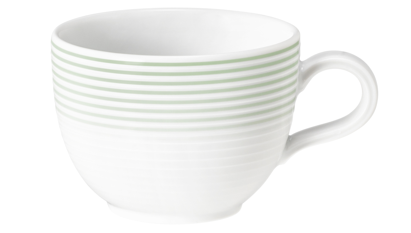 Seltmann Obere zur Cafeteriatasse Tulpe 0,22 l, Form: Blues, Dekor: 57720 Salbeigrün