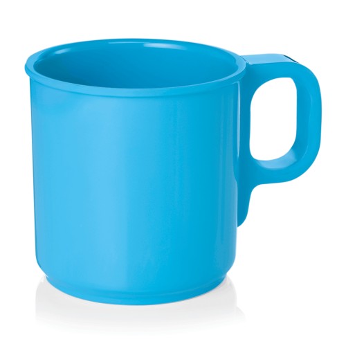 Becher.. Material: Melamin. Serie: Melamine. Inhalt: 250 ml. Durchmesser: 7,7 cm. Farbe: blau. Maße: Höhe: 78 mm