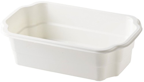 Duni PP-Schale Take-away 250 x 159 x 70 mm Weiß ungeteilt, 220 Stk/Krt (1 x 220 Stk)