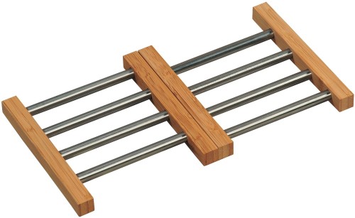 KESPER Variabler Topfuntersetzer, Edelstahl/Bambus FSC