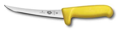 Victorinox Fibrox Safety Grip Ausbeinmesser, Schliff norm, flexible Klinge, gelb, 15 cm