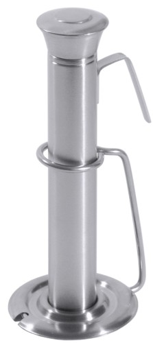 Bierwärmer aus Edelstahl, mit Verschlusskappe und Abtropfhalter  Länge: 16 cm, Durchmesser: 2,5 cm