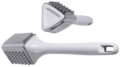 Fleischhammer 3 Klopfflächen je 60 x 50 mm aus robustem Aluminiumguss, handlicher Kunststoffgriff,  Länge: 27 cm, Gewicht: 1 kg