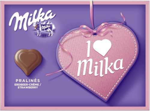 I Love... Milka Erdbeer Rahm Creme Pralines 110G