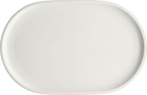 Schönwald Kollektion Shiro, Platte aus Porzellan, coup, oval, 30 x 19 cm, weiß