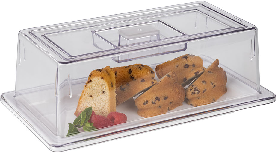 GN 1/3 Abdeckhaube 32,5 x 17,6 cm, H: 10,5 cm Polycarbonat Materialstärke: 3 mm spülmaschinengeeignet bruchsicher stapelbar