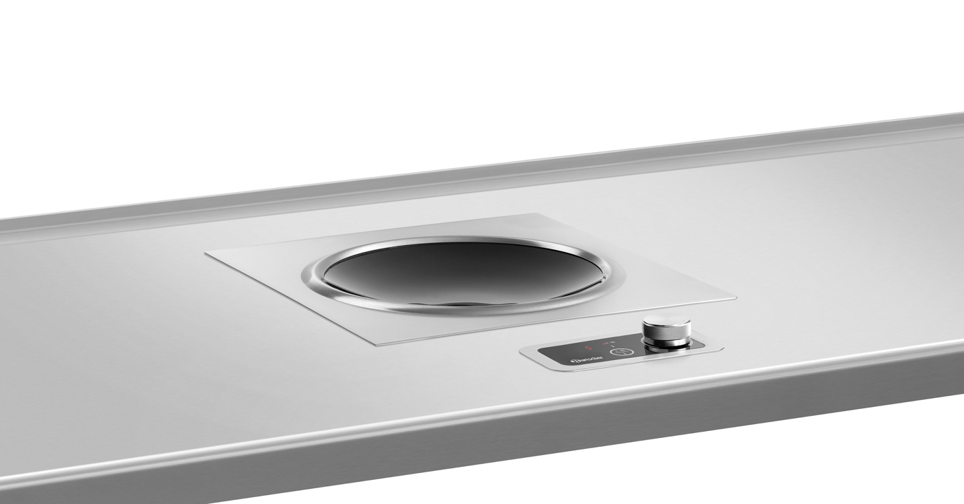 Bartscher Einbau-Induktionswok IW35-EB |Geräte-Anschluss: Steckerfertig | Maße: 37 x 39 x13,5 cm. Gewicht: 7,5 kg