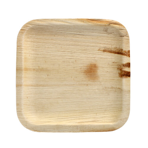 25 Teller, Palmblatt "pure" eckig 20 cm x 20 cm x 2 cm von PAPSTAR