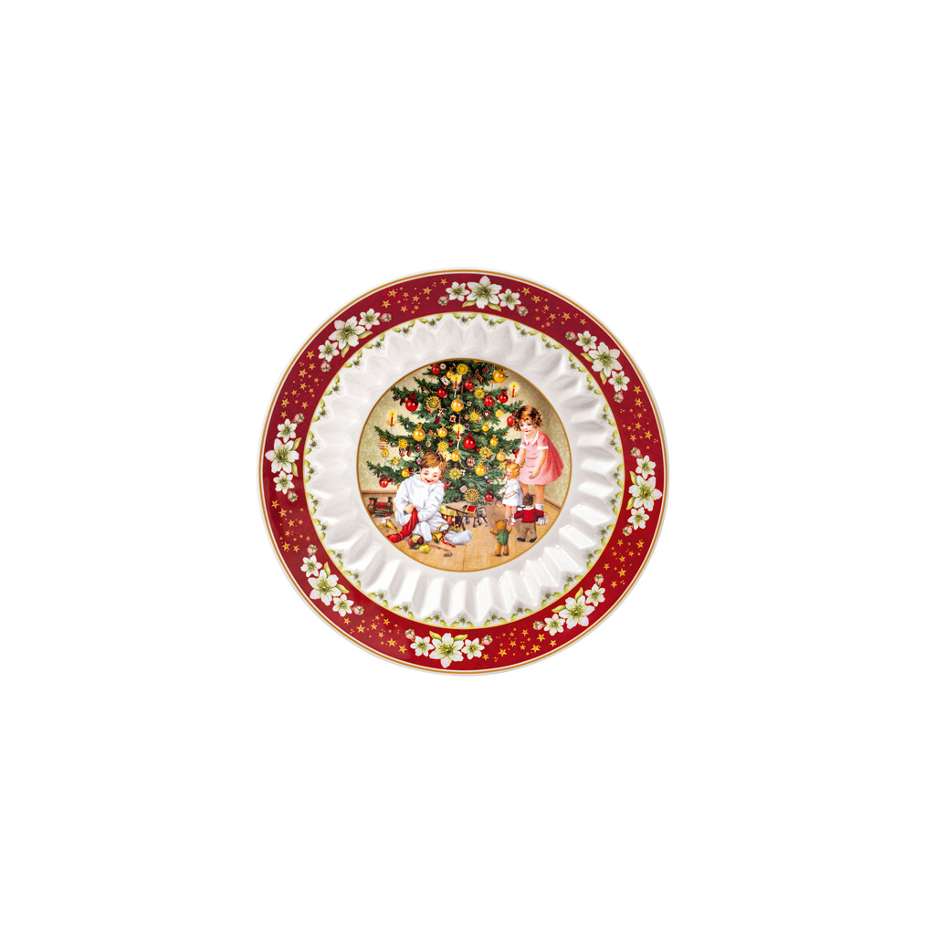 Villeroy und Boch Schale klein, spielende Kinder - Maße: 16,8 x 16,8 x 3,6 cm / Ser.: Toy's Fantasy