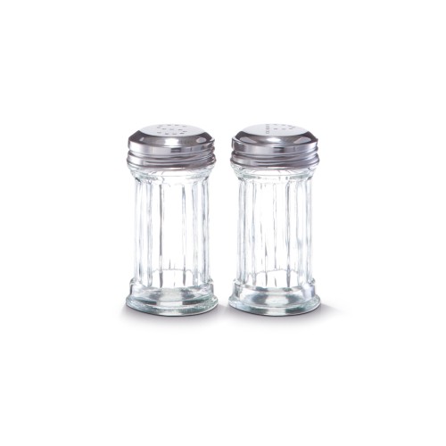 Zeller Salz-/ Pfefferstreuer-Set, 2-tlg., Glas