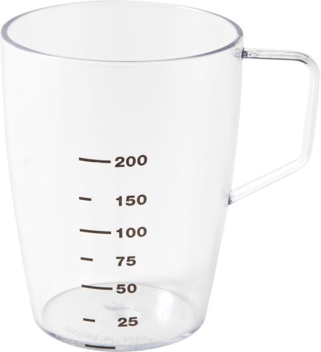 Roltex Messbecher mit Henkel, durchsichtig