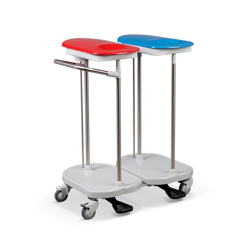 ETHERNASOLID® MULTICART Abfallsammler 2-fach, fahrbar, koppelbar