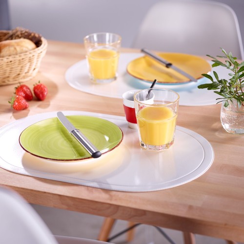 Westmark Tischset »Fun« oval, 45,5 x 29 cm, weiß