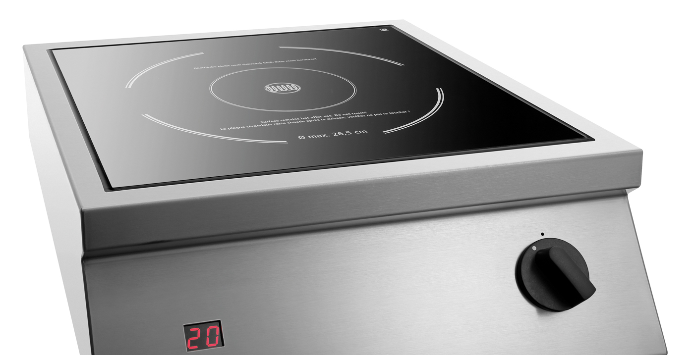 Bartscher Induktionstischherd ITH 35-265 | AnzahlKochstellen: 1 | Maße: 40 x 45,5 x 16,0 cm.Gewicht: 8,9 kg