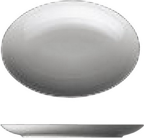 Platte oval 34 cm, flach Form Thomas Loft - uni weiss.