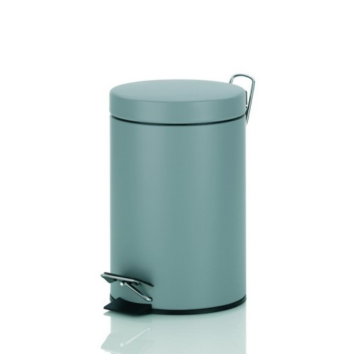 Kela Kosmetikeimer Polino Metall hellgrau 26cm 17cmØ 3l Kosmetikeimer in Hellgrau für Bad und WC: der Kosmetikeimer POLINO in hochwertiger