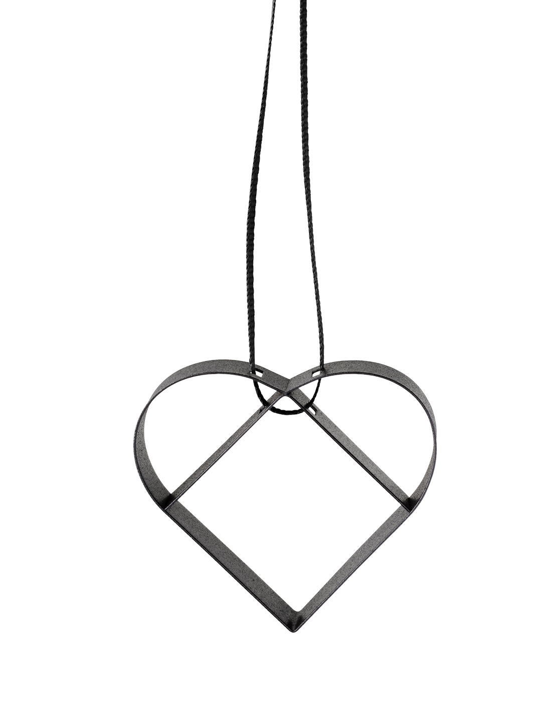 Figura Schmuckherz soft black - Maße: 5 x 1,3 x 5 cm - von Stelton