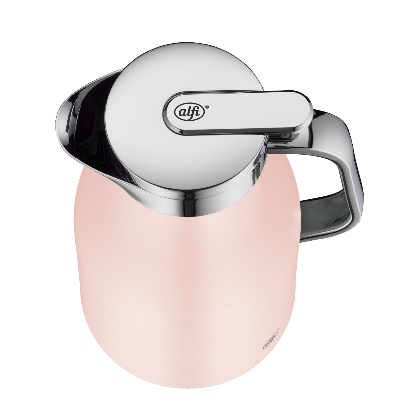 Isolierkanne Skyline pastel rose mat 1,0 l; by pearl creative Christian Rummel & Tim Storti; hochwertiger Edelstahl mit Hartglaseinsatz