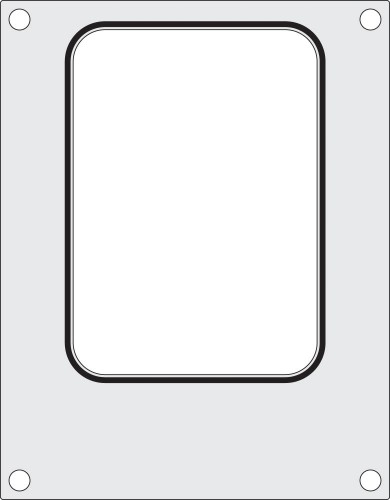 Matrize für HENDI 976722 Versiegelungsmaschine, HENDI, ein Behälter (187x137 mm)