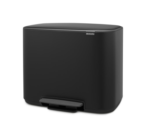 Bo Treteimer 3x11 Liter, Brabantia - Treteimer mit leicht schließenden Deckel und einfach zu bedienendem Pedal. Platzsparendes Design und zwei