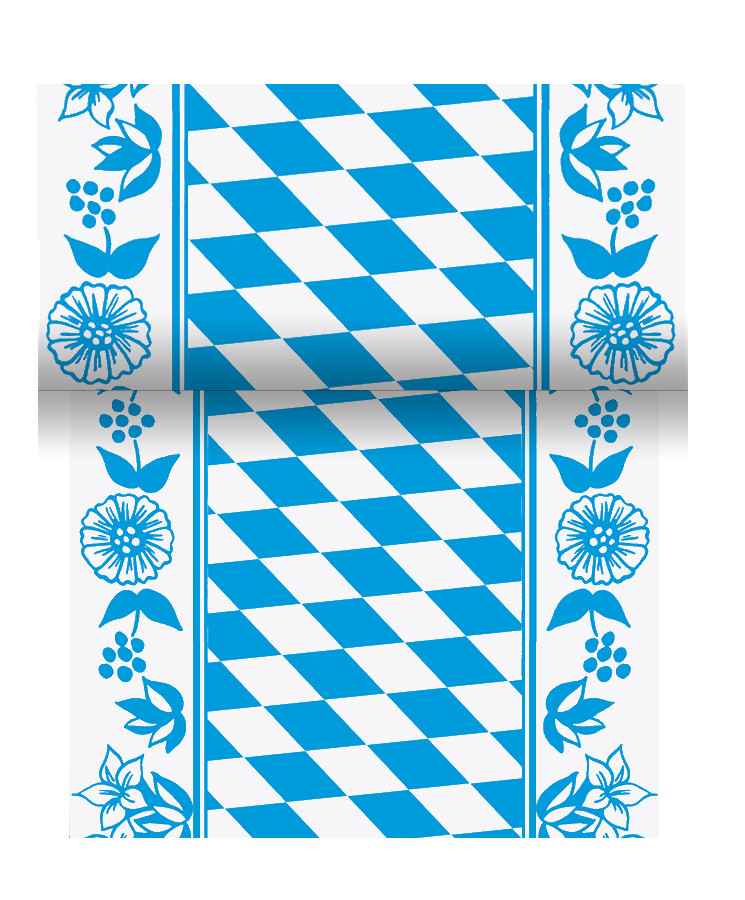 DUNI Dunicel-Tischläufer 20x0,15m Bayer. Raute