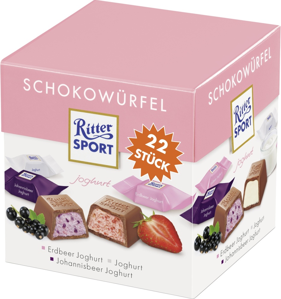 Ritter Sport Schokowürfel Joghurtschatz 176G Schokolade
