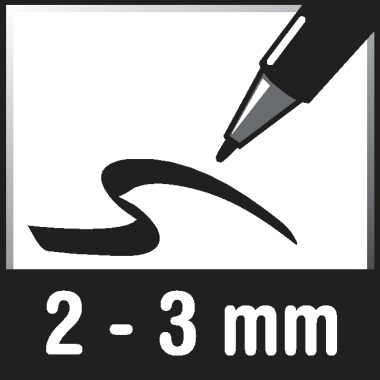 edding Glasboardmarker 90 2-3mm rot Rundspitze, Strichstärke: 2-3 mm, Rundspitze, lichtbeständig, abwischbar Zum