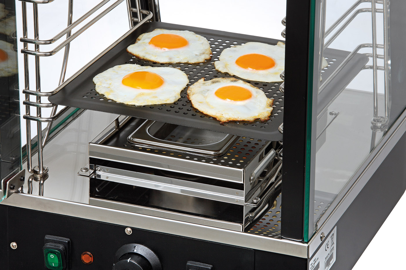 Bartscher Heiße Theke Bartscher DeliCompact |Sicherheitsglas: Ja | Maße: 39 x 44,5 x 66,5 cm.Gewicht: 24,4 kg